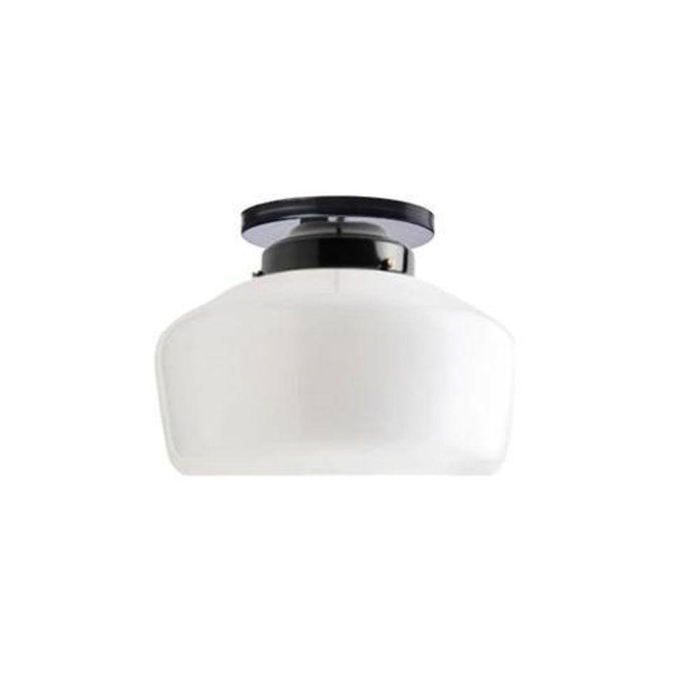 Globo Plafon Vintage Classico Vidro Bala Leitosa 10X24