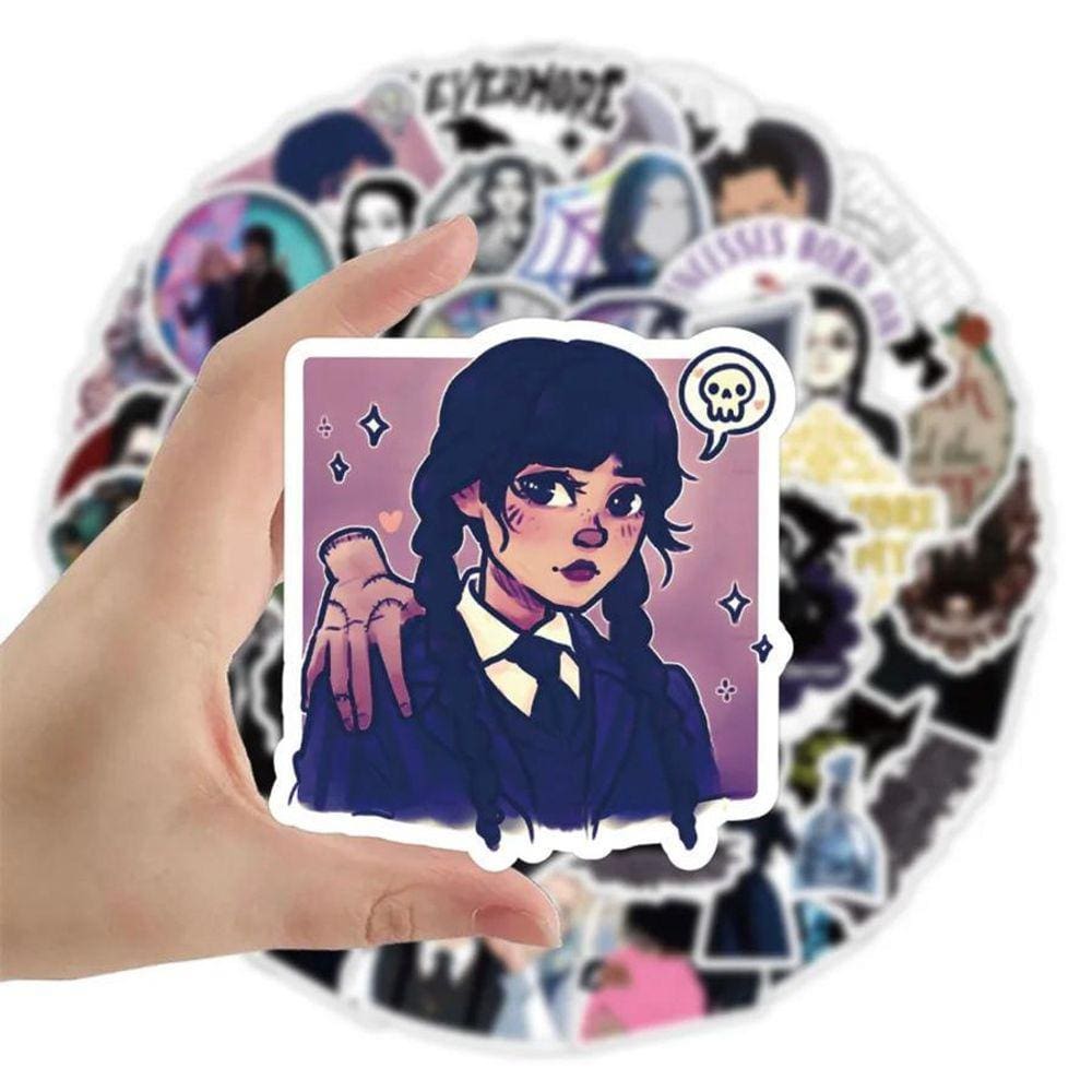 Adesivos A Prova Dágua Caderno Celular Wandinha Adams