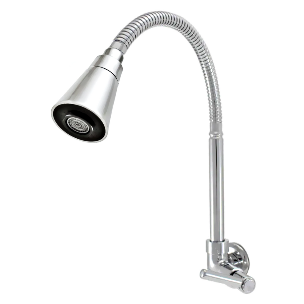 Torneira Cozinha Parede Gourmet Cônico Cromado C-72