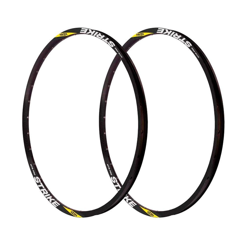 Kit 2 Aros Folhas Mtb 29/36 Furos Tubeless Ready Cross-country Valvula Presta Strike Pro Vzan