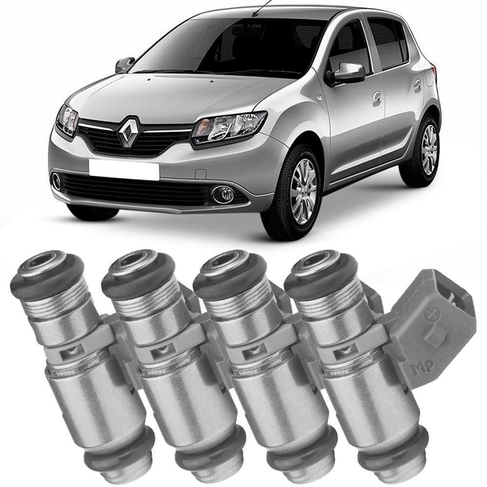 Kit 4 Bico Injetor Clio Sandero 1.6 16V Flex Magneti Marelli