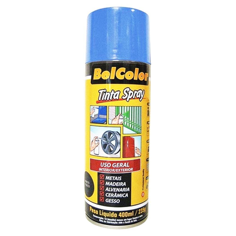 Tinta Spray Uso Geral 400ml Azul Claro Beltools