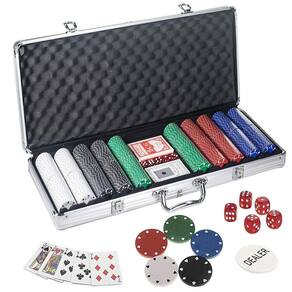 Kit Jogo Poker Texas Hold'em 200 Fichas Numeradas + Feltro em