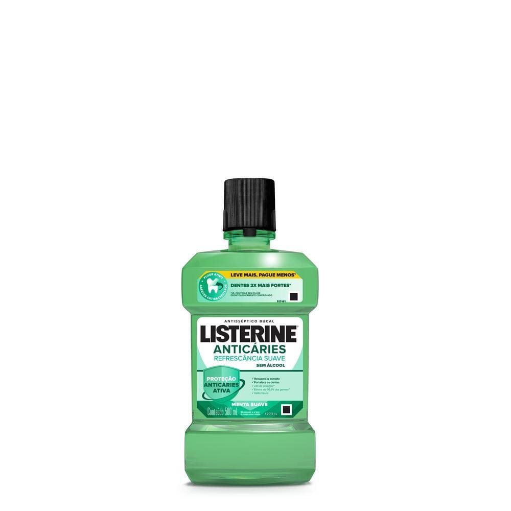 Antisséptico Bucal Listerine Anticáries Zero 500ml