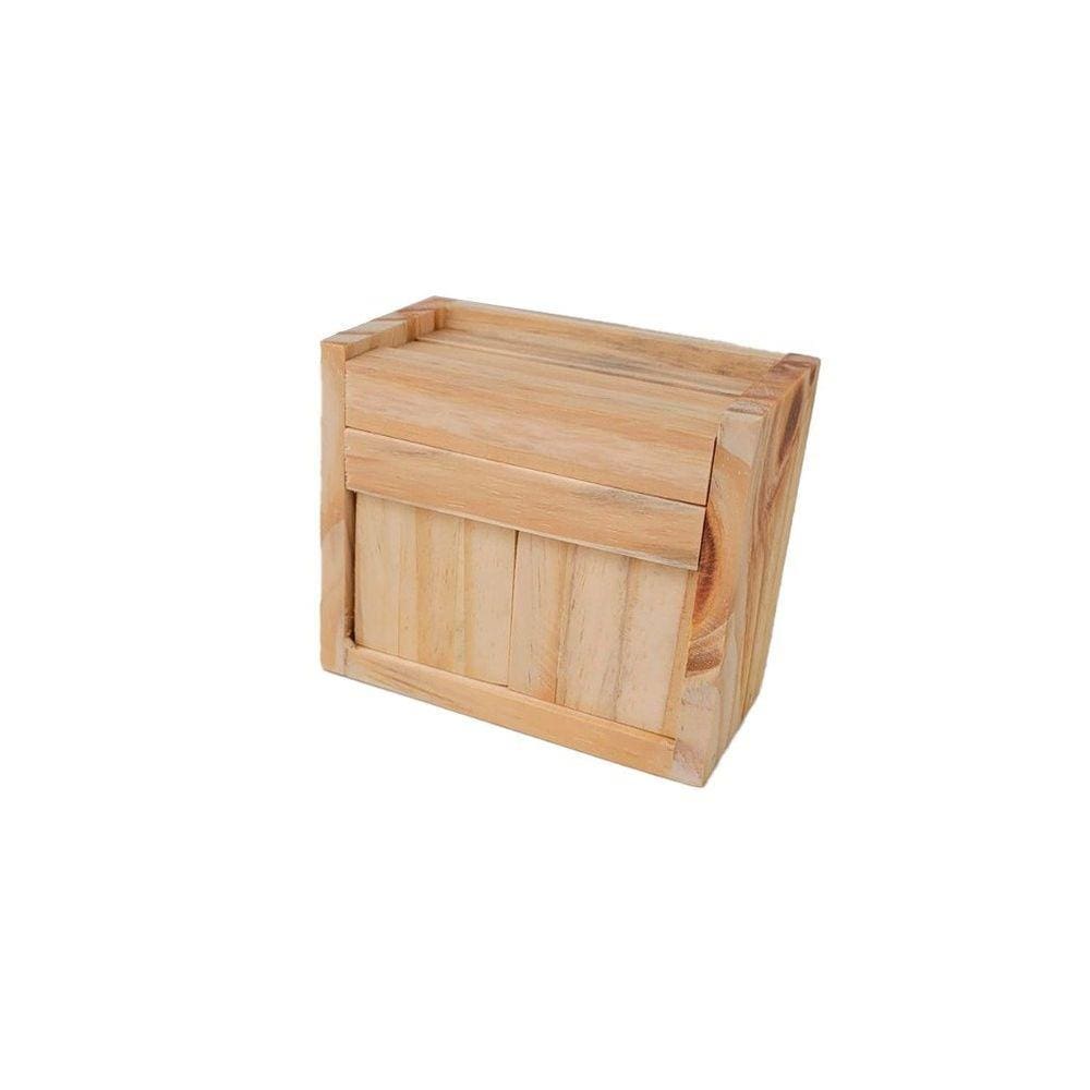 Calendário de mesa em pinus - Jeito Próprio Artesanato