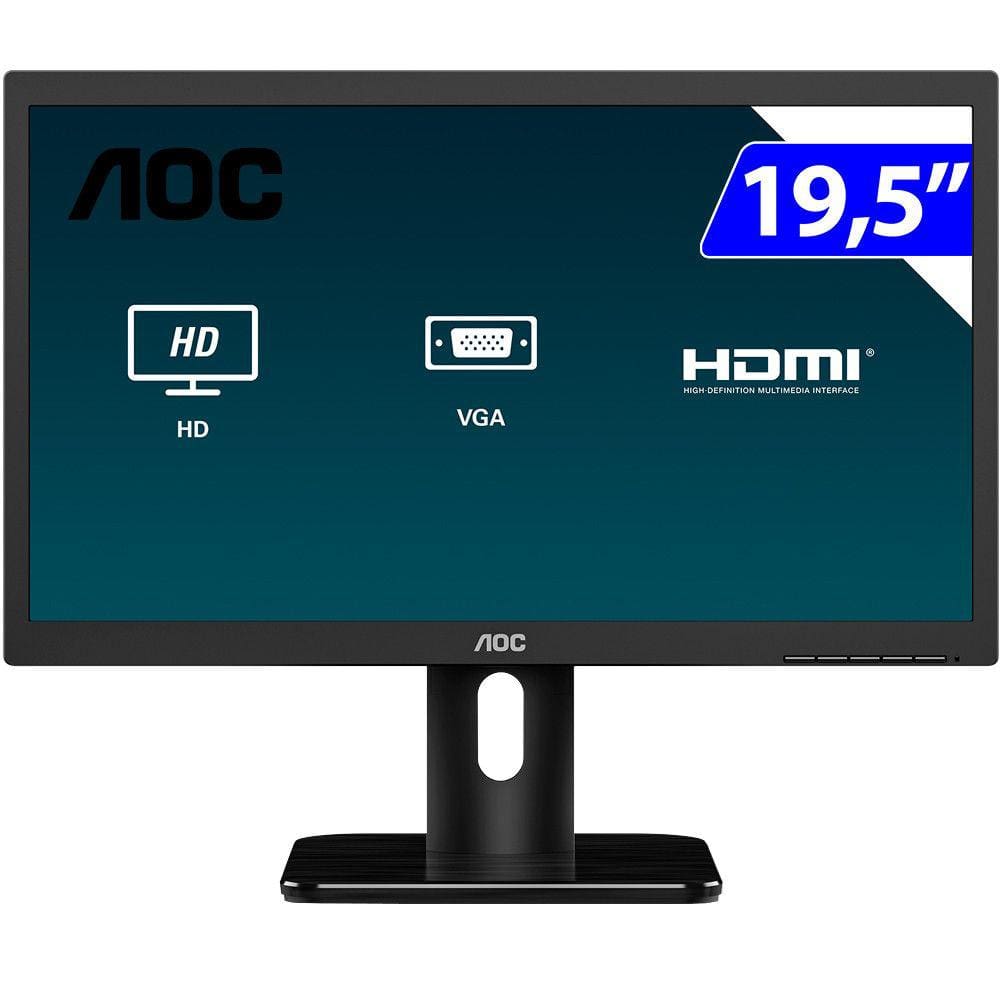 Monitor Led 19 5 Polegadas Aoc E2050sw Extra