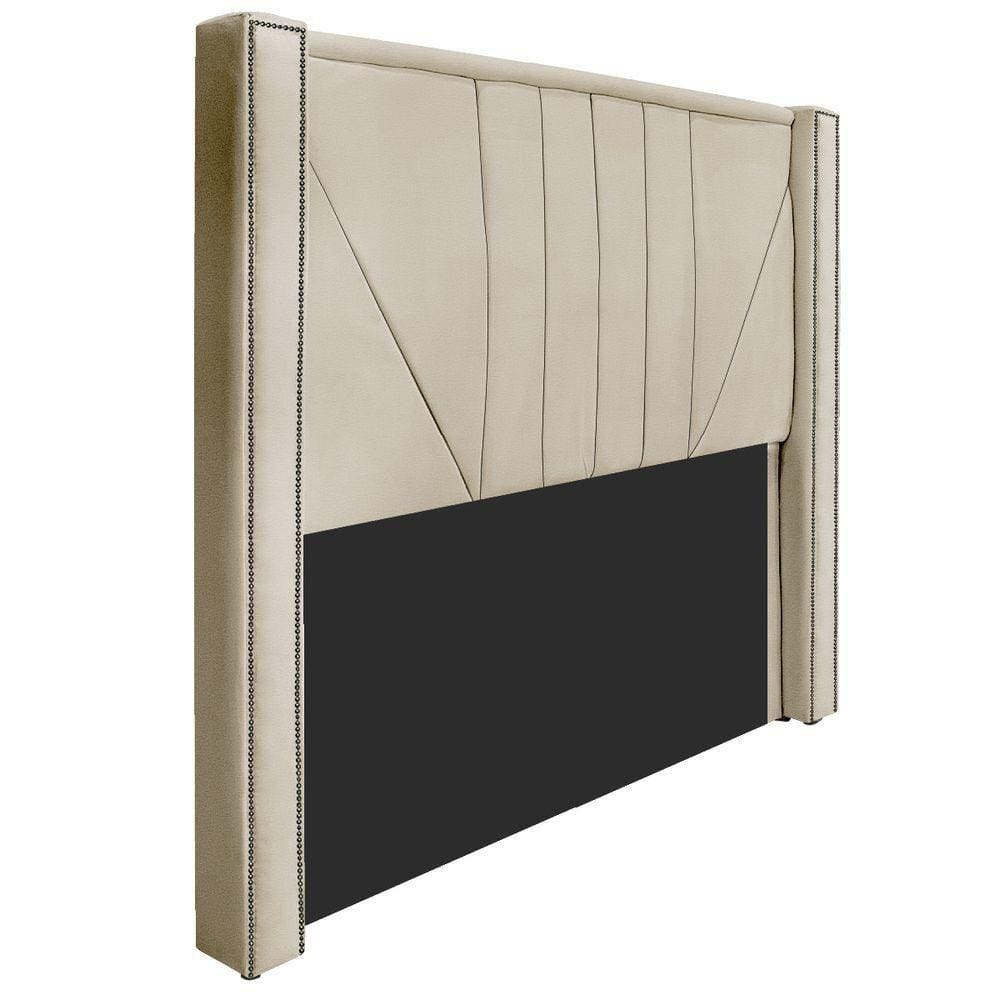 Cabeceira King P02 195cm Para Cama Box CoranoBege