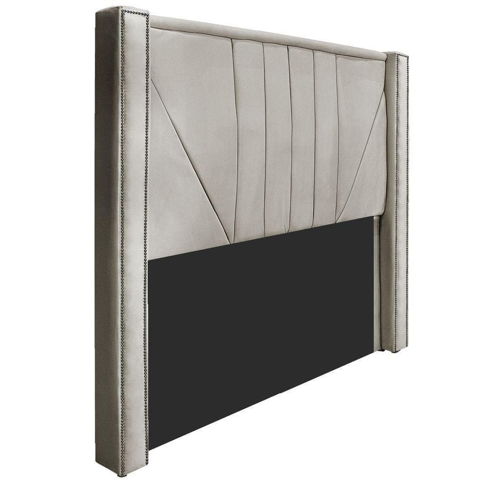 Cabeceira Queen 160 Cm Para Cama Box Linho Bege