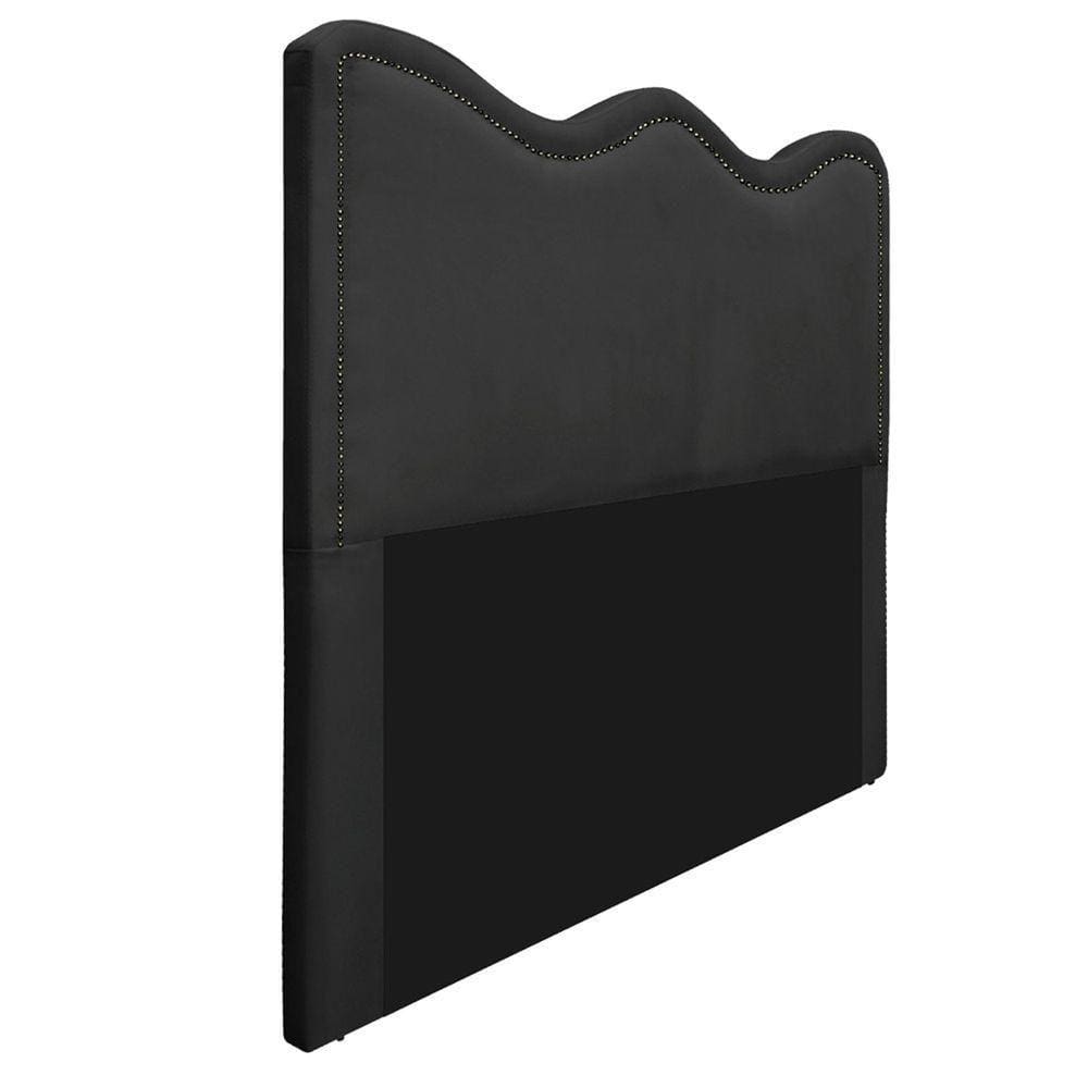 Cabeceira Casal Bari P02 140 cm Para Cama Box Preto