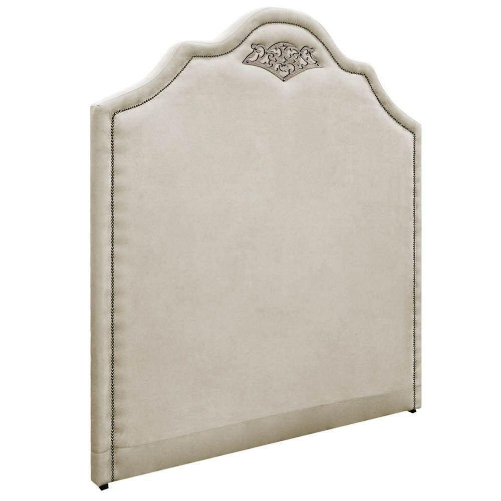 Cabeceira Casal P02 140 Cm Para Cama Box Linho Bege