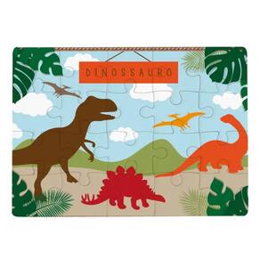 Quebra-Cabeça 200 Peças - Puzzle Batalha dos Dinossauros - Grow