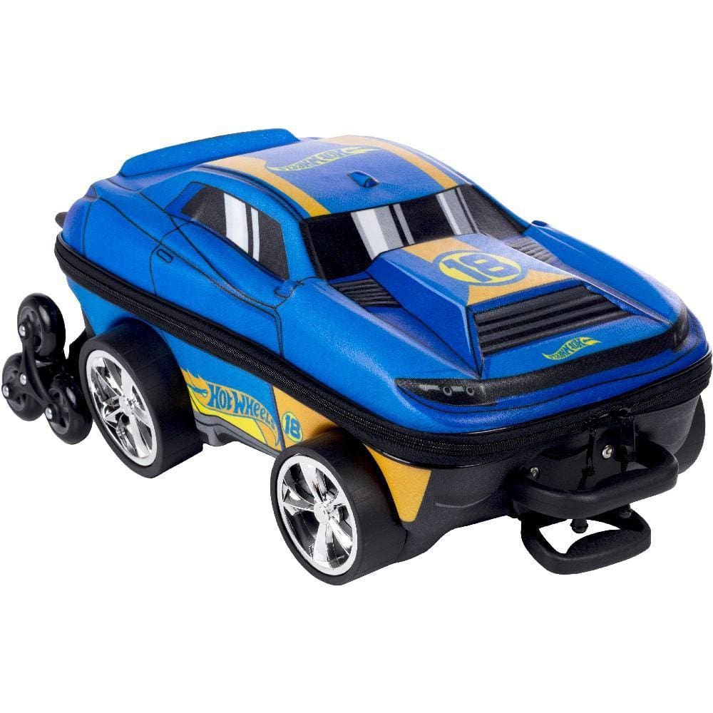 Mochila de Rodinhas 3D Maxtoy Hot Wheels Muscle Azul