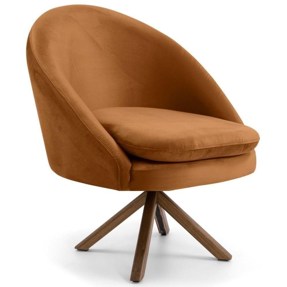 Poltrona Base Giromad Madeira Rafa B-262 Telha