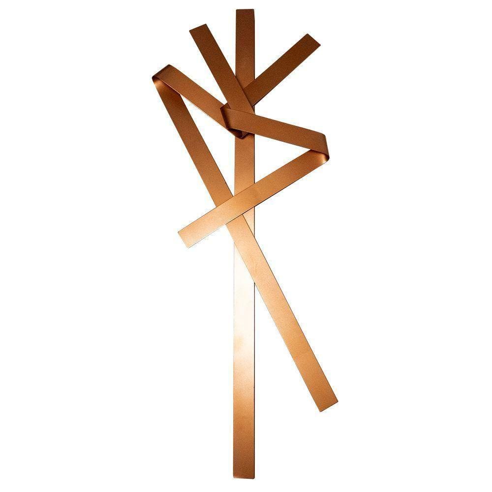 Escultura Decorativa Artesanal Vertical Cobre 1,20M -