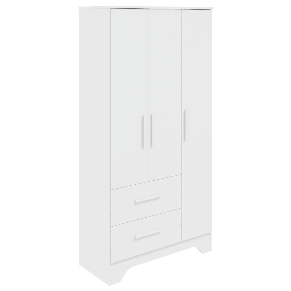 Guarda Roupas Popy Peroba Infantil 3 Portas - Branco