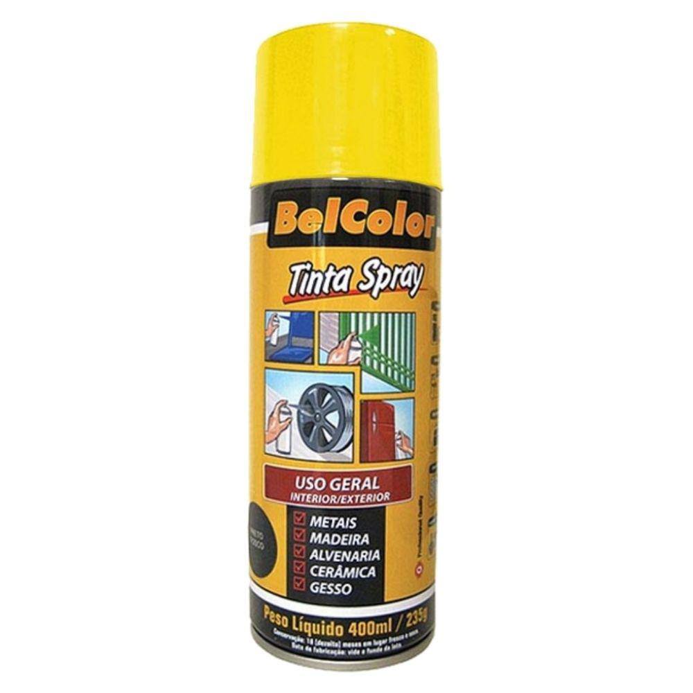 Tinta Spray Uso Geral 400ml Amarelo Beltools