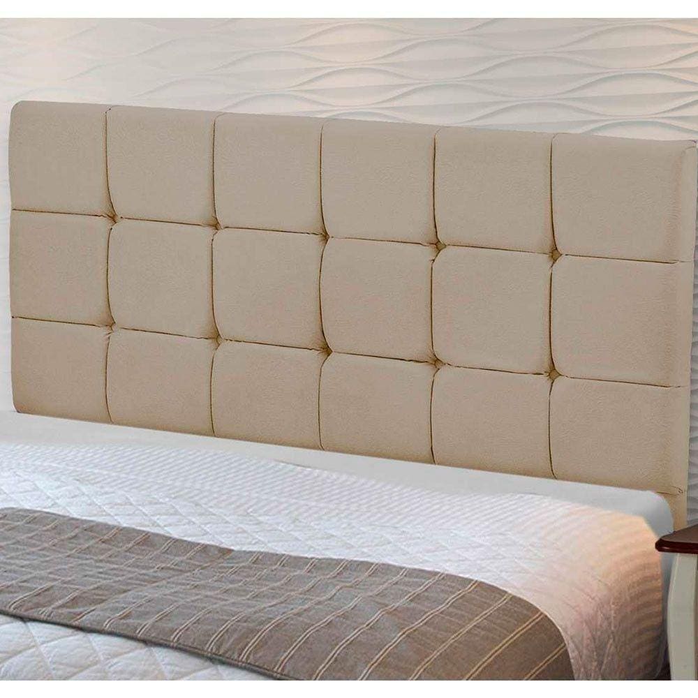 Cabeceira Julia 1,60 M Queen Com Design Moderno Marfim