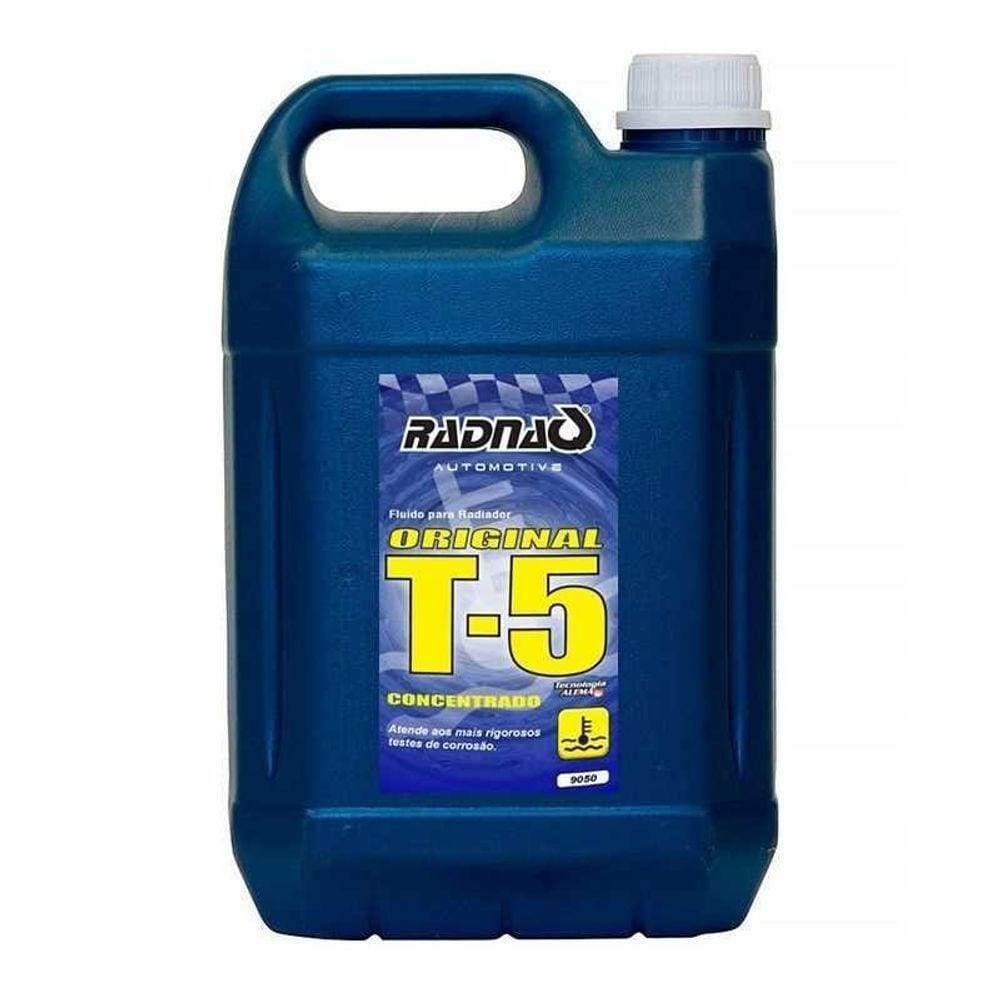 Aditivo Radiador T5 Azul 5lt - Radnaq Sem Variação único