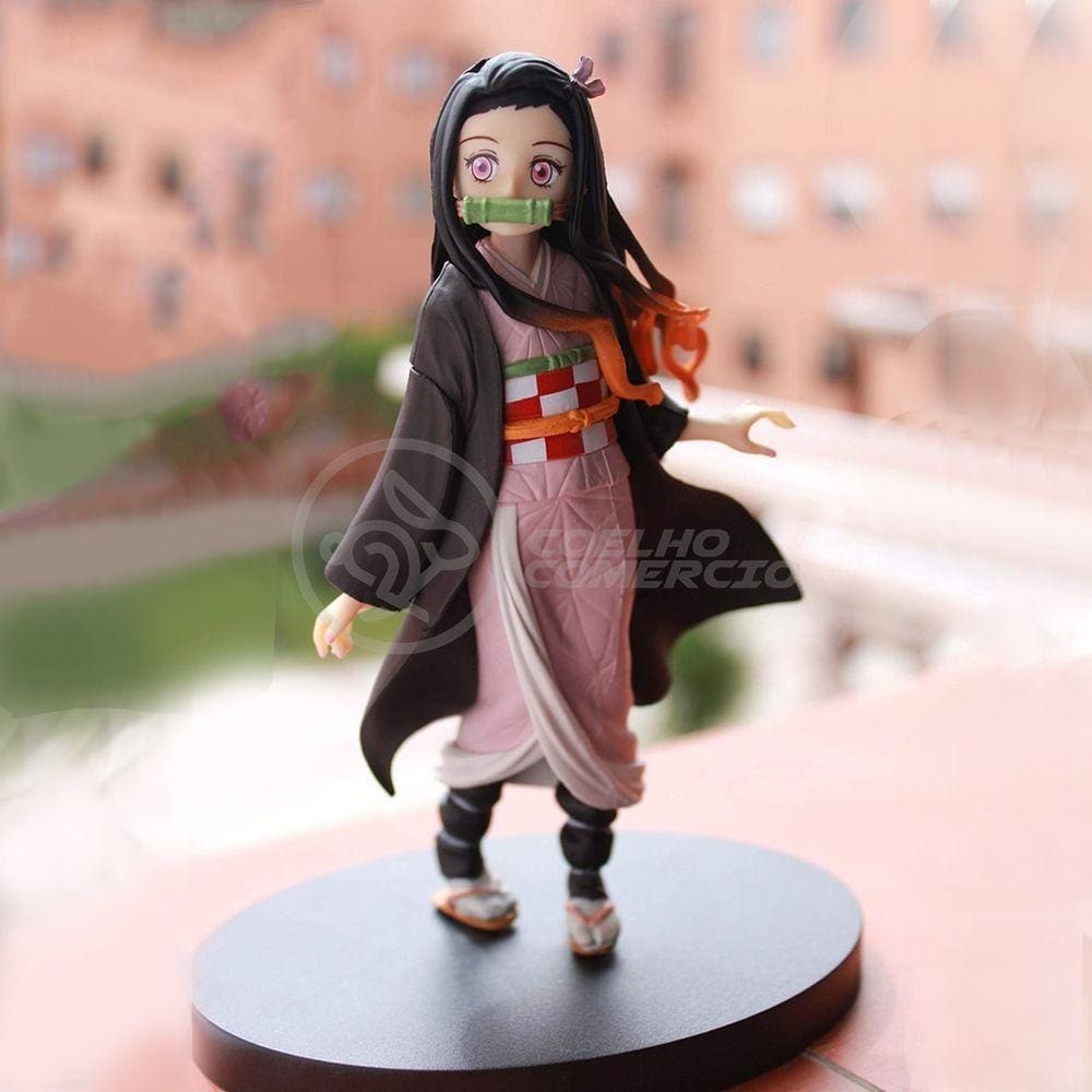 Action Figure Boneco Oni Nezuko Kamado Demon Slayer 14cm