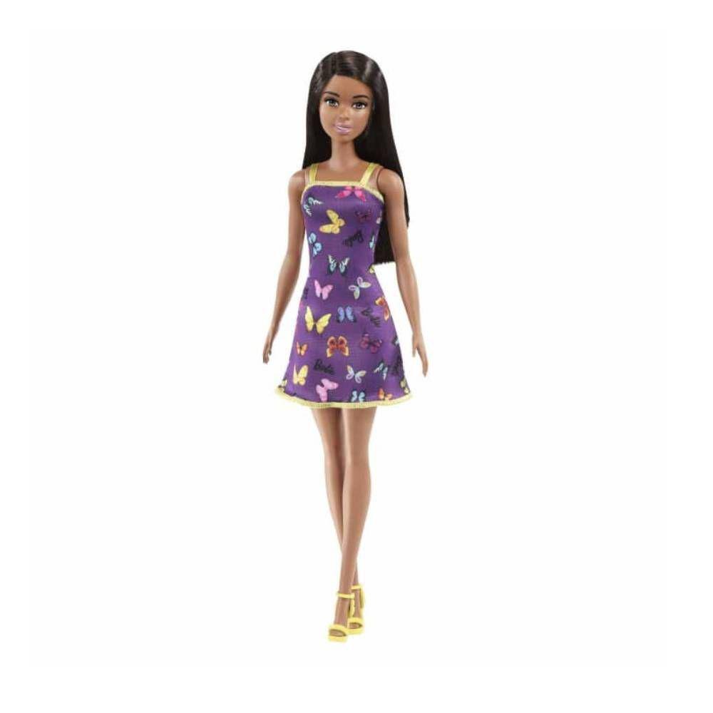 Boneca Barbie Fashion And Beauty Loira Vestido Roxo - Mattel - A