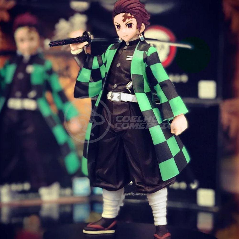 Action Figure Boneco Tanjiro Kamado Demon Slayer 14cm