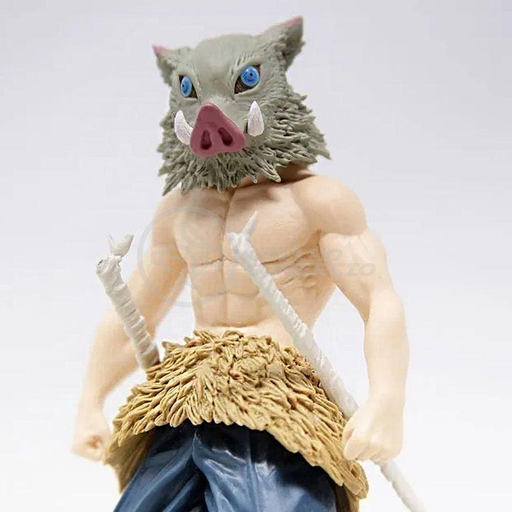 Action Figure Boneco Inosuke Hashibira Demon Slayer 14cm