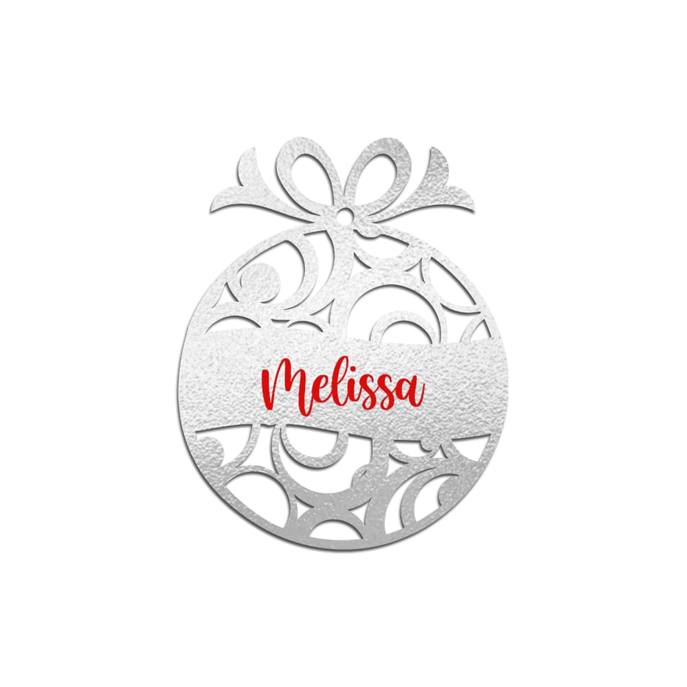 Bola De Natal Personalizada 9cmx10cm - Cria Arte Laser
