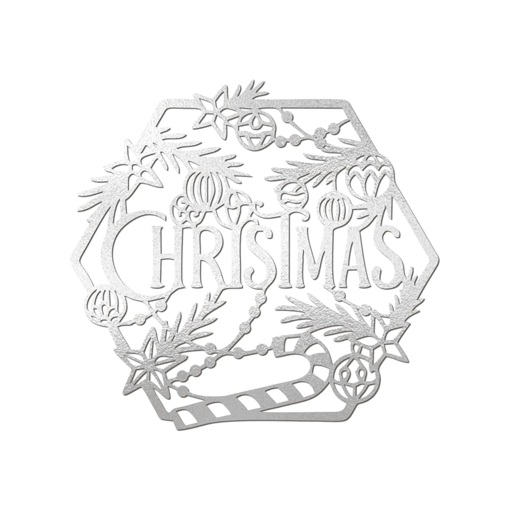 Hexágono De Natal 32cmx30cm - Cria Arte Laser