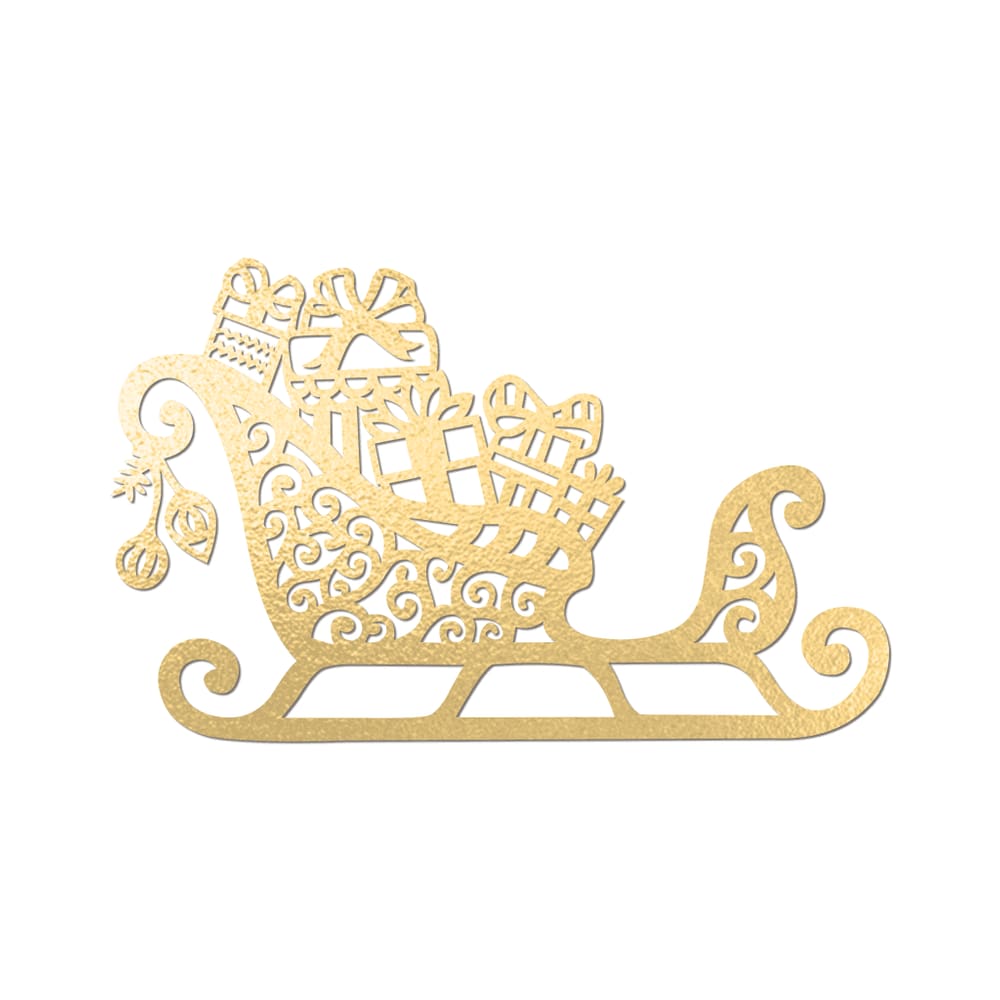 Arte Trenó De Natal 30cmx19cm - Cria Arte Laser