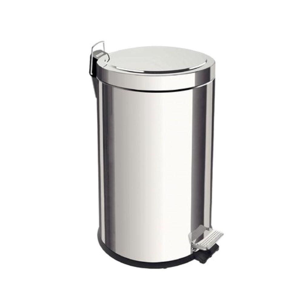 Lixeira Inox Tramontina Brasil 12L Com Pedal E Balde Interno Removível 94538112