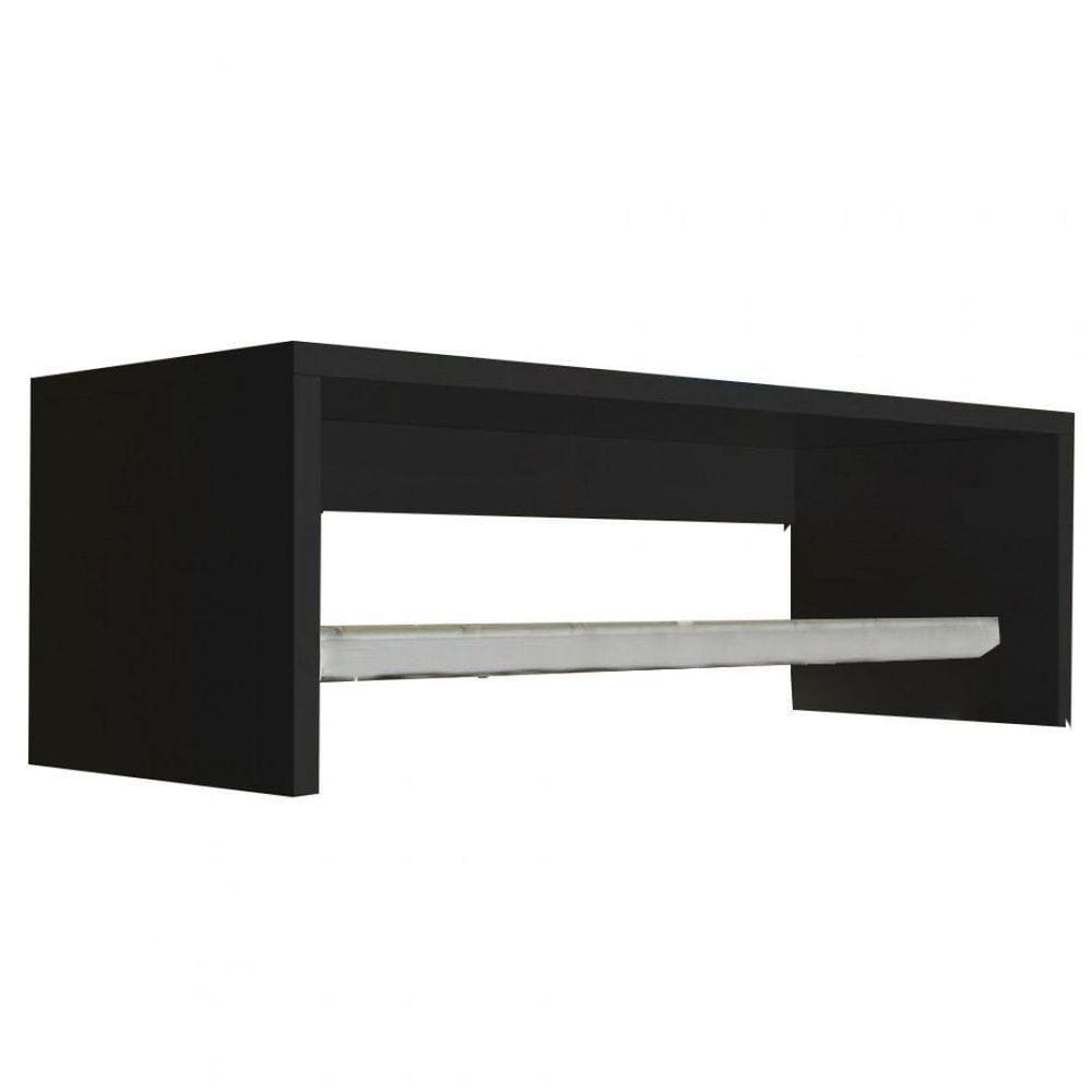 Nicho Com Varão 80Cm Preto Em Mdf