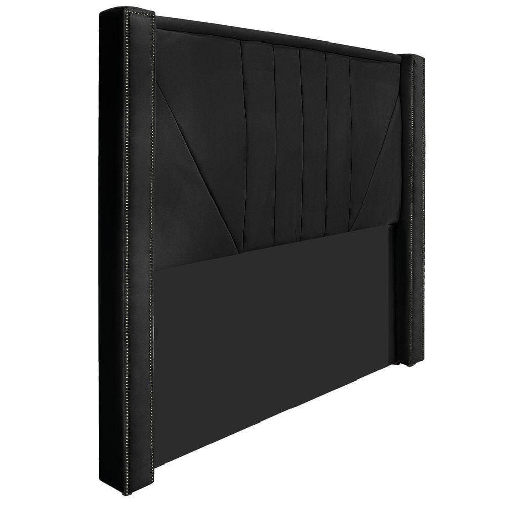 Cabeceira Queen P02 160cm Para Cama Box SuedePreto