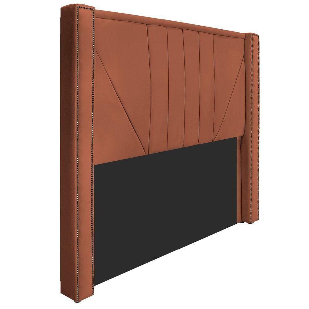 Cabeceira Queen Minsk P02 160cm Cama Box Terracota