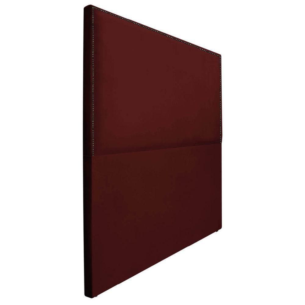 Cabeceira Queen Bali P02 160 cm Para Cama Box Suede Bordô