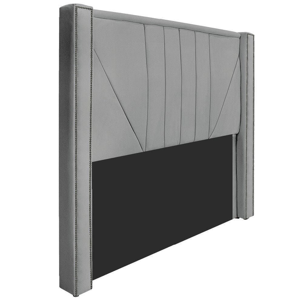 Cabeceira Solteiro P02 90cm Para Cama Box CoranoCinza