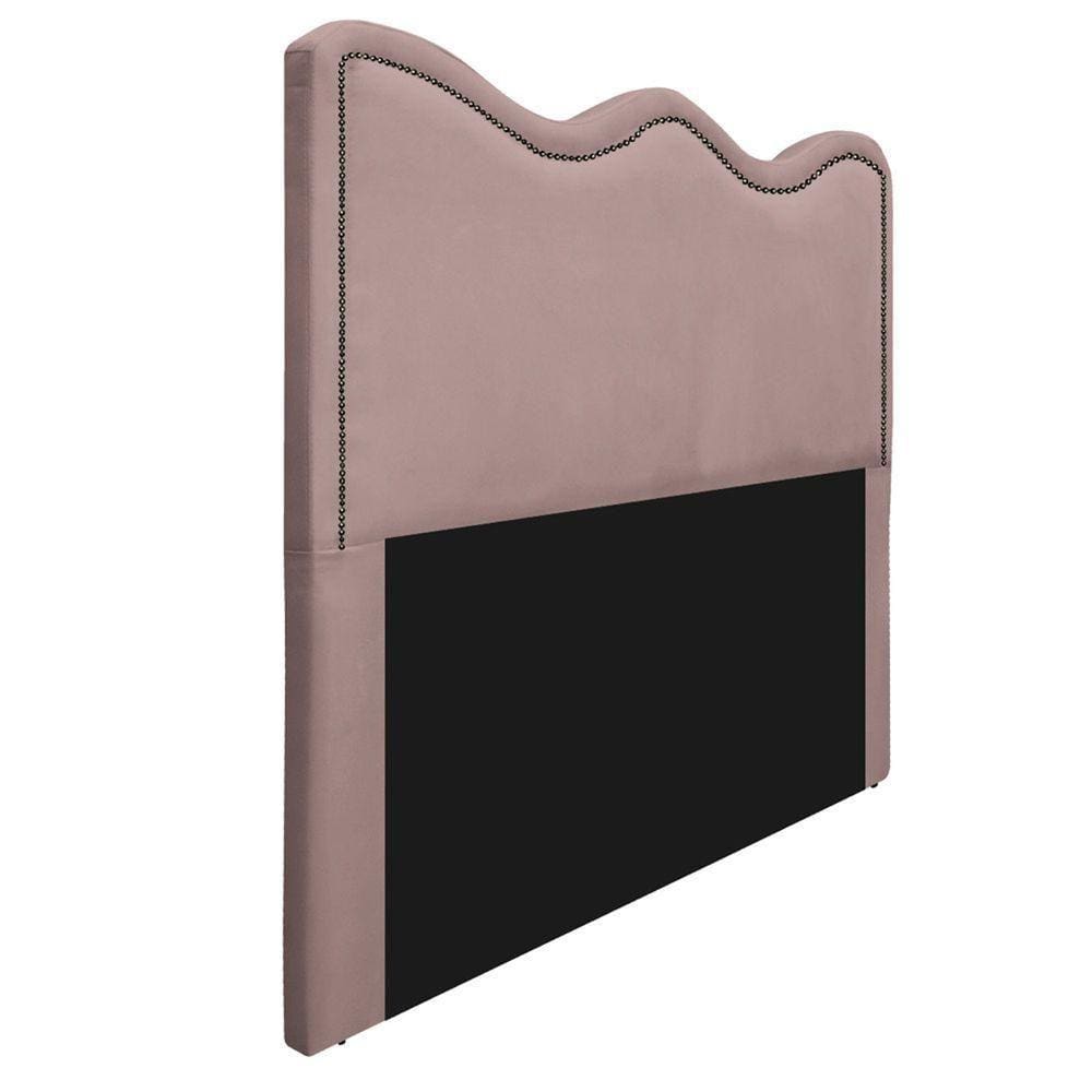 Cabeceira Queen Bari 160 Cm Cama Box Linho Rosê