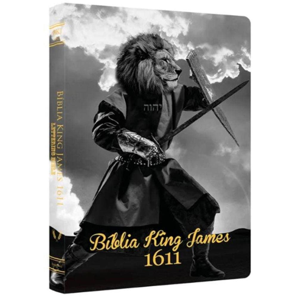 Biblia King James 1611 - Ultrafina Lettering Bible Leao Guerreiro