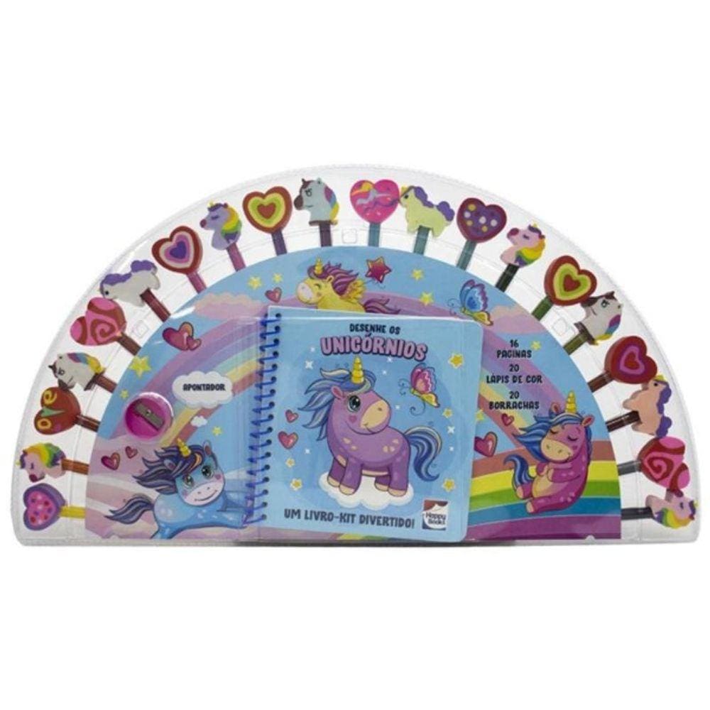 Livro-Kit Divertido! Desenhe Os Unicornios, Um