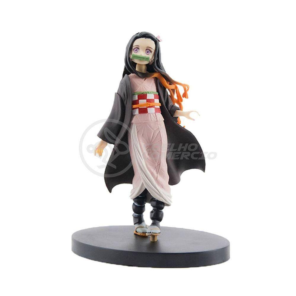 Action Figure Boneco Oni Nezuko Kamado Demon Slayer 14cm
