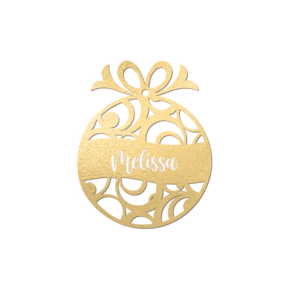 Bola De Natal Personalizada 9cmx10cm - Cria Arte Laser
