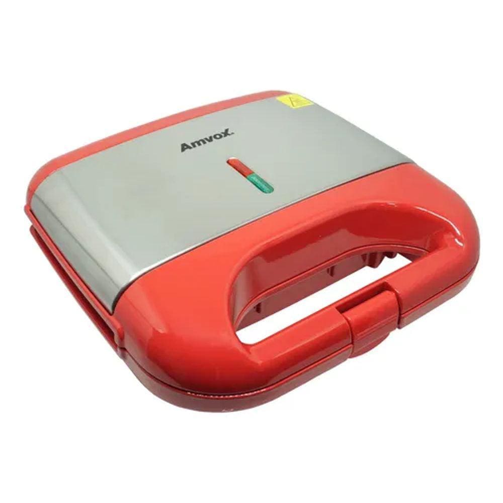 Sanduicheira e Grill LED ON/OFF 750W AMS 500 RED