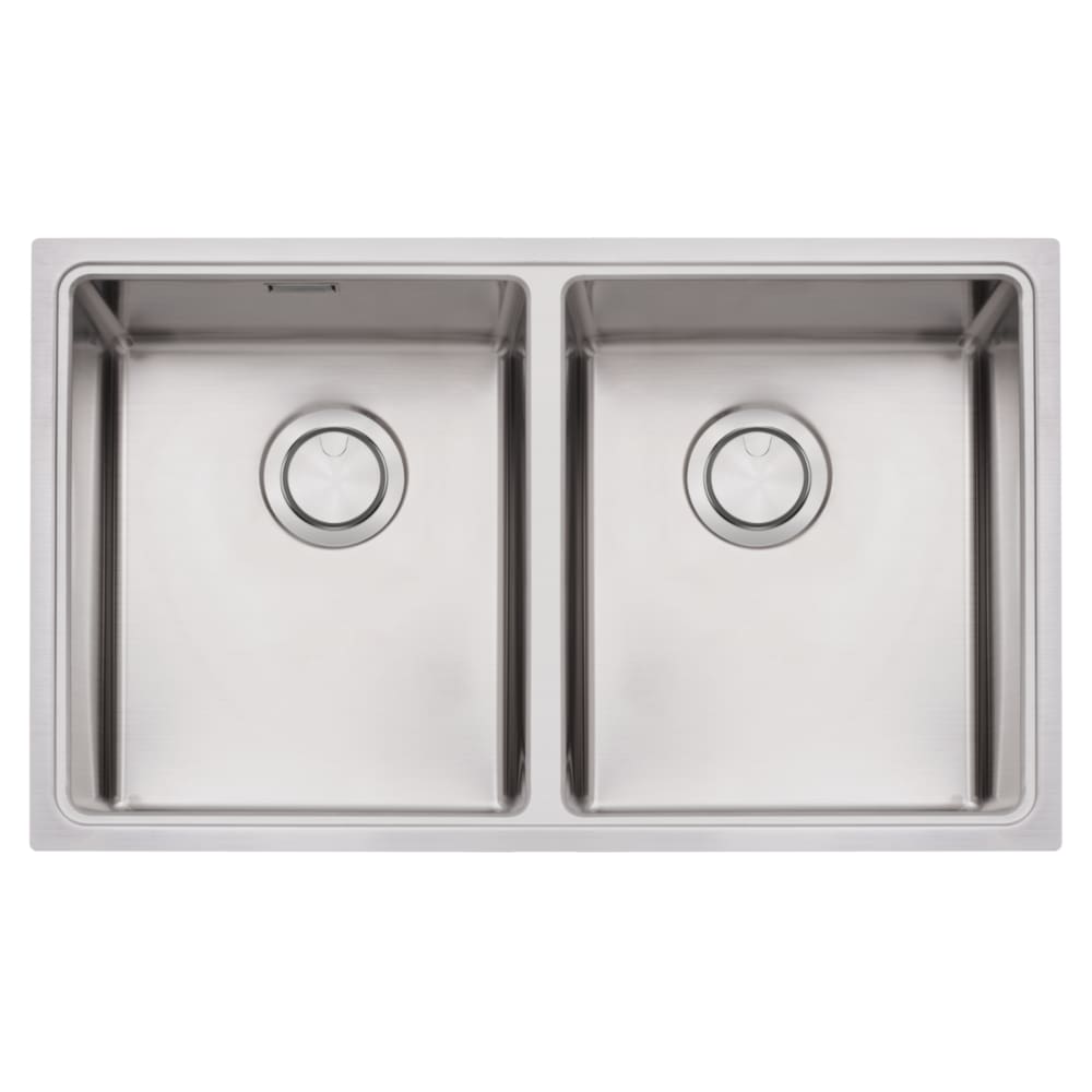 Cuba Tramontina Quadrum 77X46cm Com 2 Cubas Inox Scotch Brite 94009103
