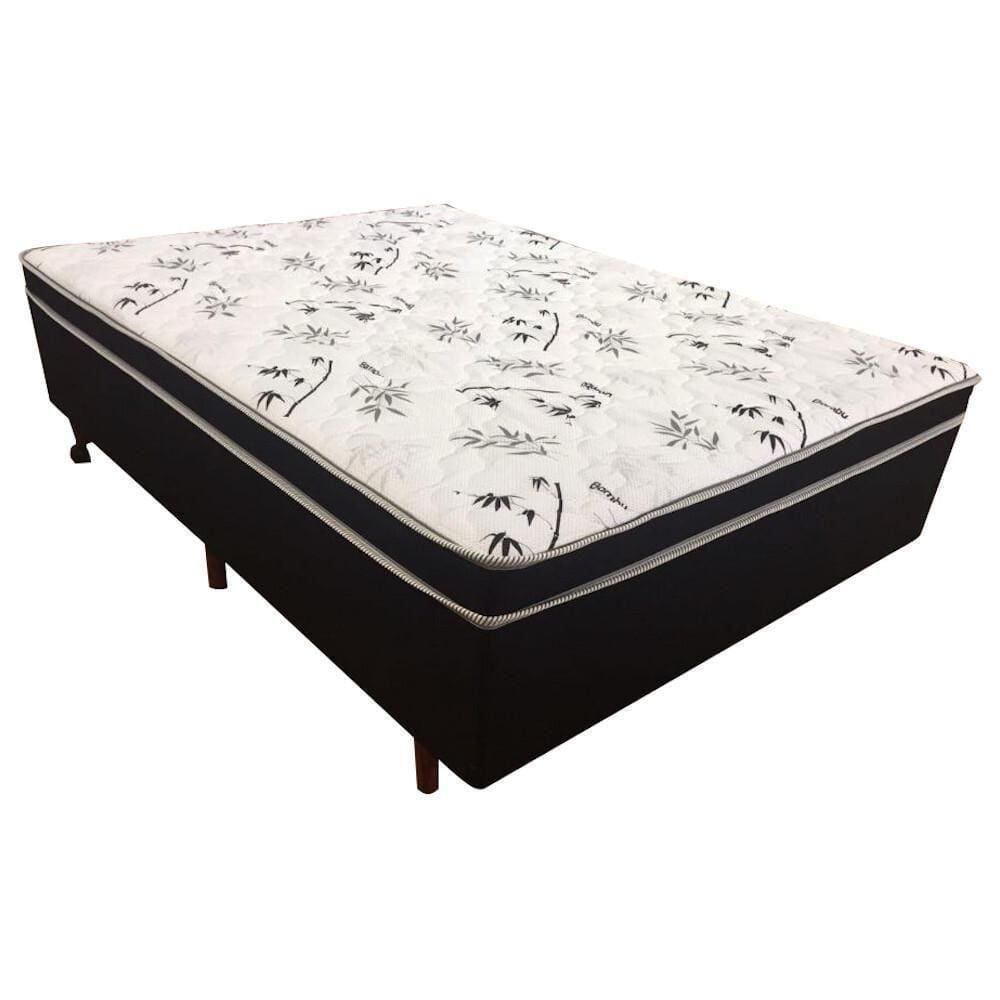 Cama Box Conjugada Casal Cristalflex Ag80 Preto