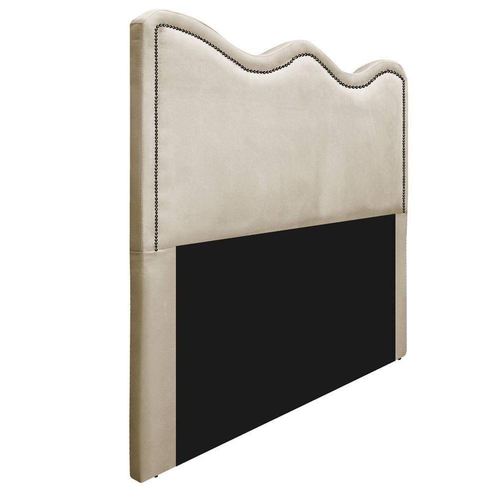 Cabeceira Casal Bari P02 140 cm Para Cama Box Bege