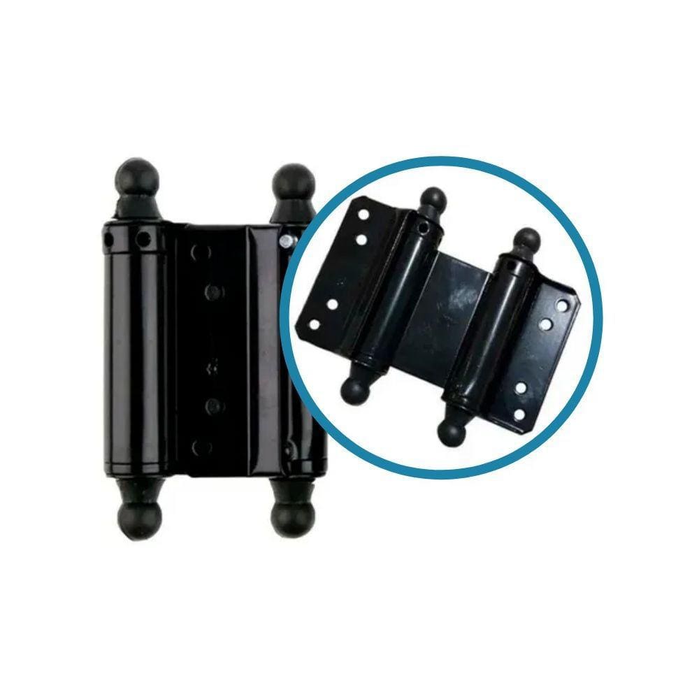 Kit 2 Dobradiça Vai e Vem Para Porta e Janela Starfer 4 Polegadas