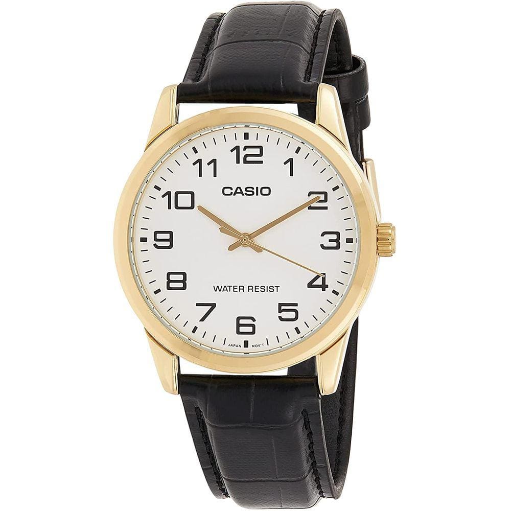Relógio Casio Masculino Collection Couro Mtp-V001gl-7Budf