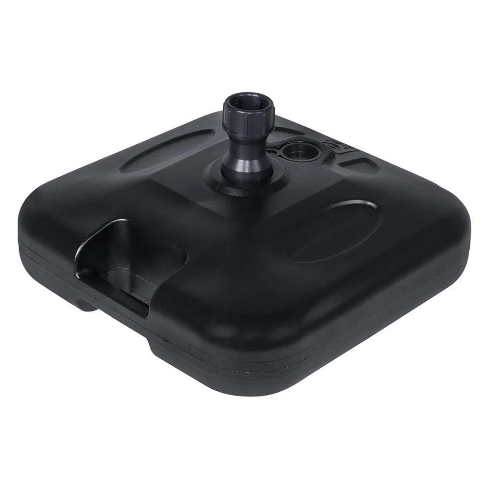 Suporte Base para Guarda-Sol, Ombrelone Plástico Quadrado Água ou Areia Preto Bel Fix Ref.70027107