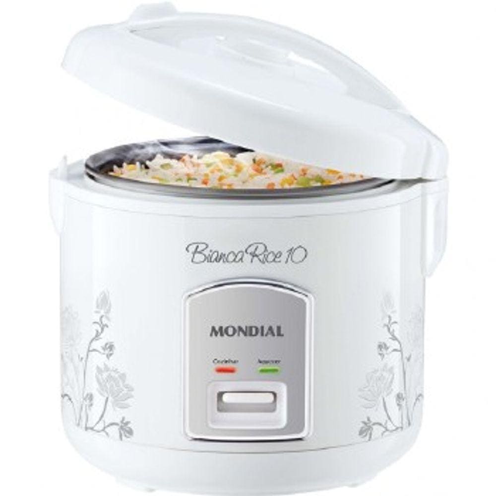 Panela Eletrica ARROZ Mondial 10 Xicaras 700W - PE-10 Branco 110 VOLTS