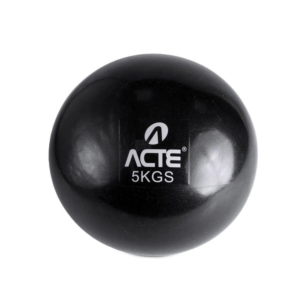 Bola Tonificadora T175 - Preto com 5Kg - Acte Sports