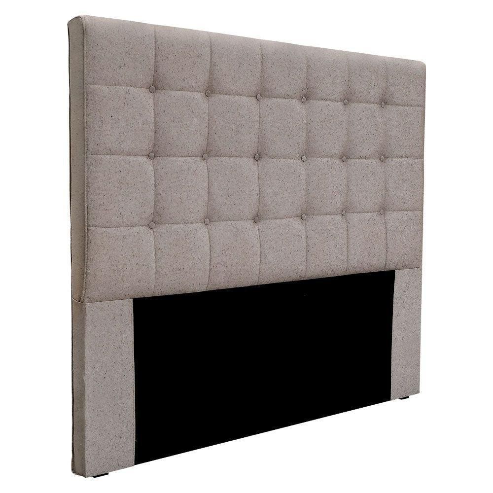 Cabeceira King 1,95m Linho Rústico Areia